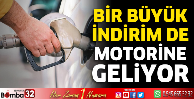 Benzinin ardından bir büyük indirim de motorine geliyor