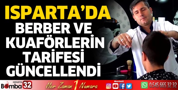 Berber ve kuaförlerin tarifesi güncellendi
