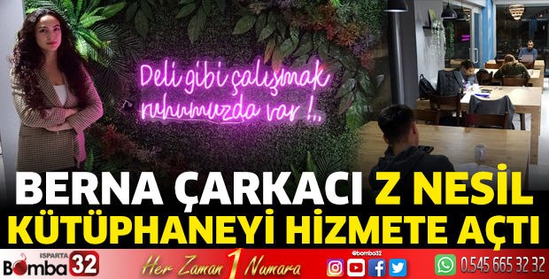Berna Çarkacı Z Nesil Kütüphaneyi hizmete açtı