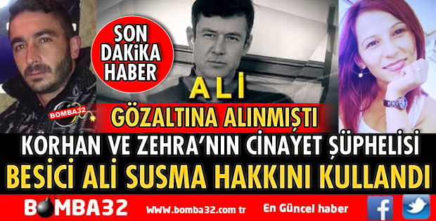 BESİCİ ALİ EMNİYETTE SUSMA HAKKINI KULLANDI