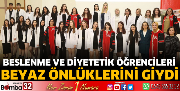 Beslenme ve Diyetetik Öğrencileri Beyaz Önlüklerini Giydi