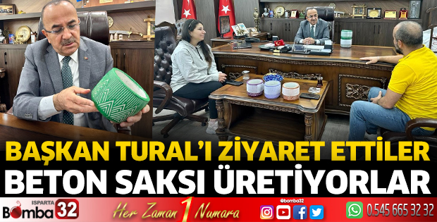 Beton saksı üretiyorlar