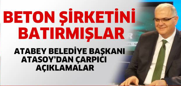 Beton şirketini batırmışlar