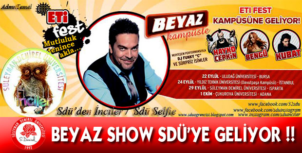 Beyaz Show Sdü'Ye Geliyor !!