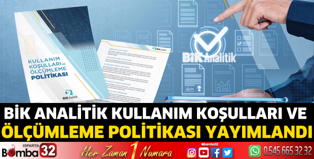 BİK Analitik Kullanım Koşulları ve Ölçümleme Politikası yayımlandı