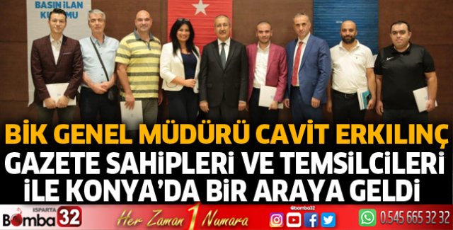 BİK Genel Müdürü Erkılınç, gazete sahipleri ile bir araya geldi