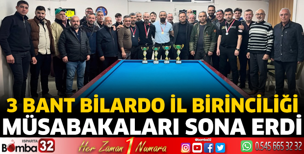 Bilardo Müsabakaları sona erdi