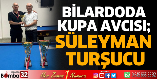 Bilardoda kupa avcısı Süleyman Turşucu
