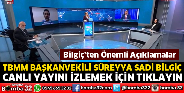 Bilgiç, A Haber'de programa konuk oluyor