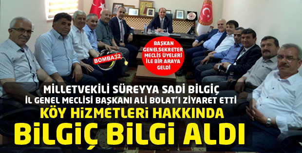 BİLGİÇ ALİ BOLATI ZİYARET ETTİ 