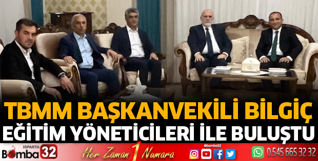 Bilgiç, eğitim yöneticileriyle bir araya geldi