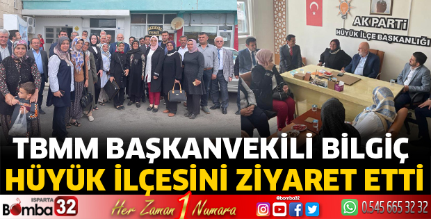 Bilgiç, Hüyük ilçesini ziyaret etti
