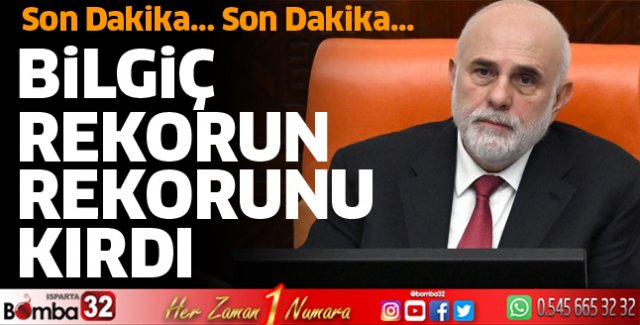 Bilgiç rekorun rekorunu kırdı