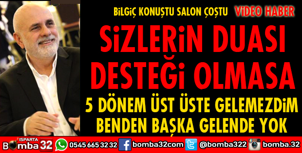BİLGİÇ ULUBORLUDA TARİHİ BİR KONUŞMA YAPTI