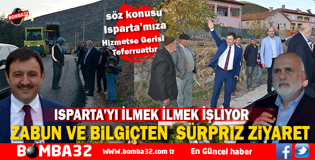 BİLGİÇ VE ZABUNDAN SÜRPRİZ ZİYARET  