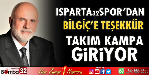 Bilgiç’e teşekkür