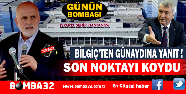 BİLGİÇ’TEN GÜNAYDIN’A YANIT