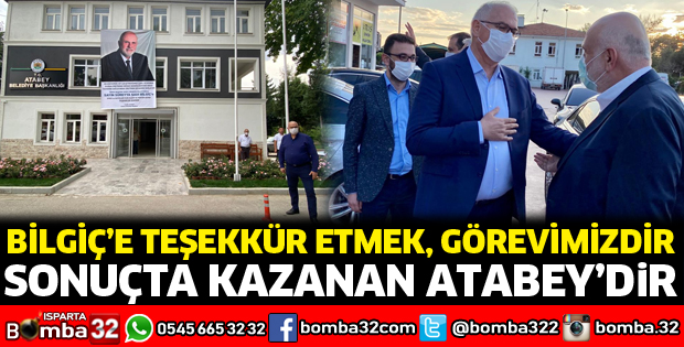 Bilgiç'e teşekkür etmek görevimizdir