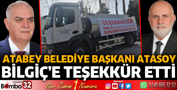 Bilgiç'e teşekkür etti