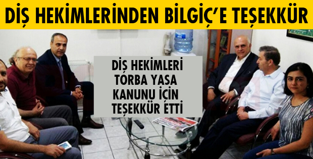 BİLGİÇ'E TEŞEKKÜR ETTİLER