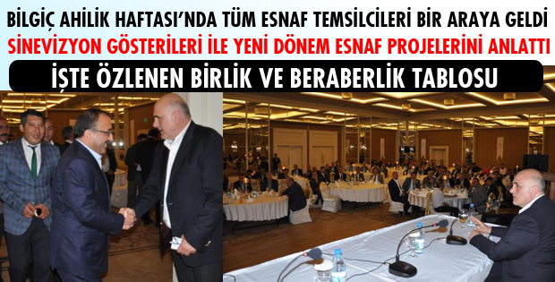 BİLGİÇ'TEN ESNAFA TOKİ SÖZÜ