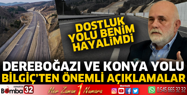 Bilgiç'ten önemli açıklamalar
