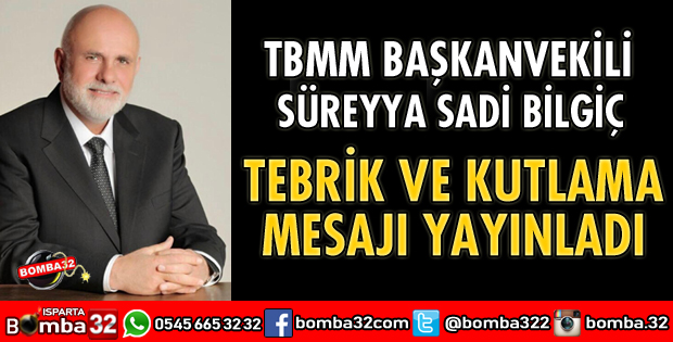 BİLGİÇ'TEN TEBRİK VE KUTLAMA