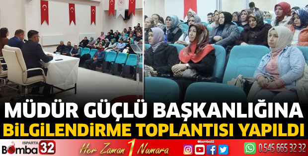 Bilgilendirme toplantısı gerçekleştirildi