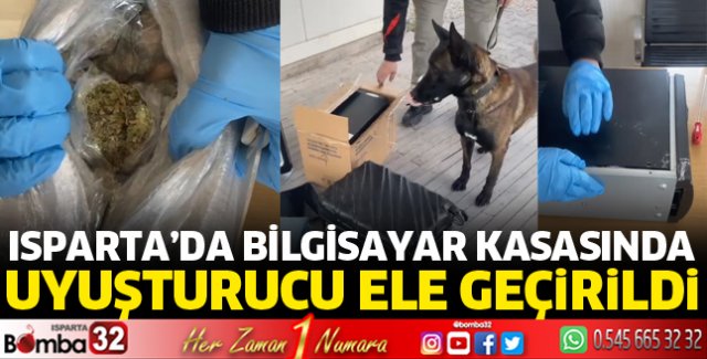 Bilgisayar kasasında uyuşturucu ele geçirildi