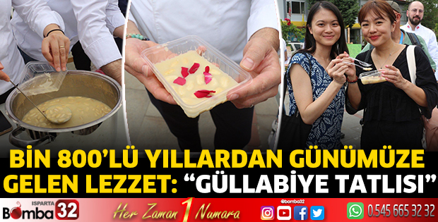 Bin 800’lü yıllardan günümüze gelen lezzet: “Güllabiye tatlısı”