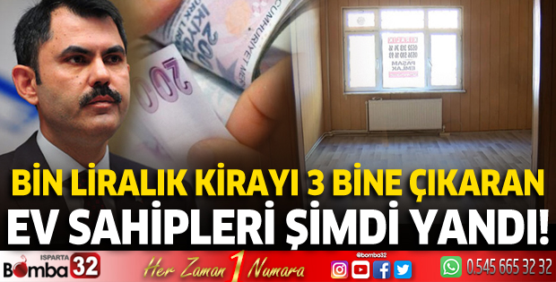 Bin liralık kirayı 3 bine çıkaran ev sahipleri şimdi yandı!