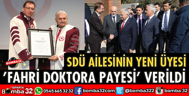 BİNALİ YILDIRIM’A FAHRİ DOKTORA PAYESİ