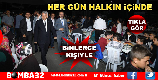 BİNLERCE KİŞİ AYNI ANDA İFTARINI AÇTI