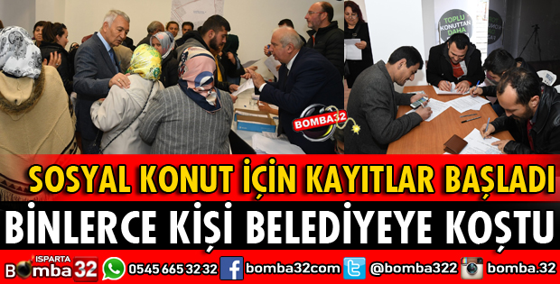 BİNLERCE KİŞİ BELEDİYEYE KOŞTU