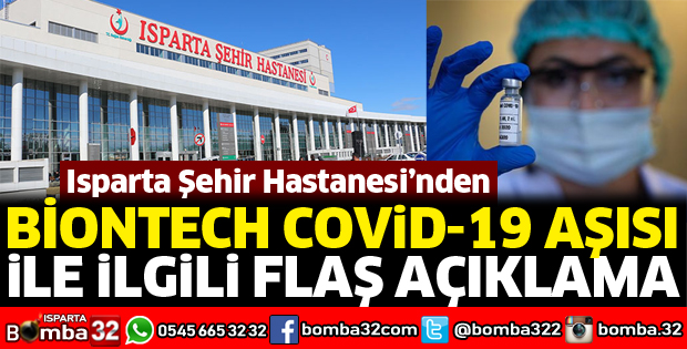 Biontech Covid-19 aşısı ile ilgili önemli açıklama