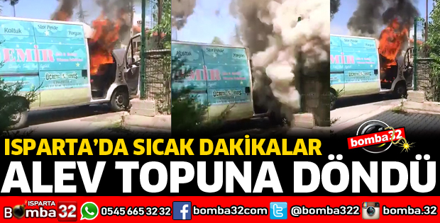 BİR ANDA ALEV TOPUNA DÖNDÜ