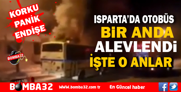 BİR ANDA ALEVLENDİ