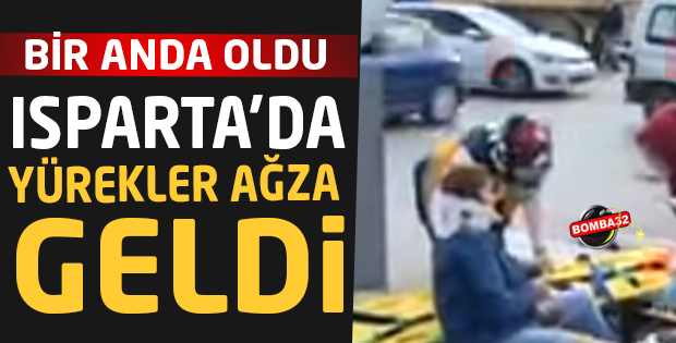 BİR ANDA OLDU  1 YARALI !