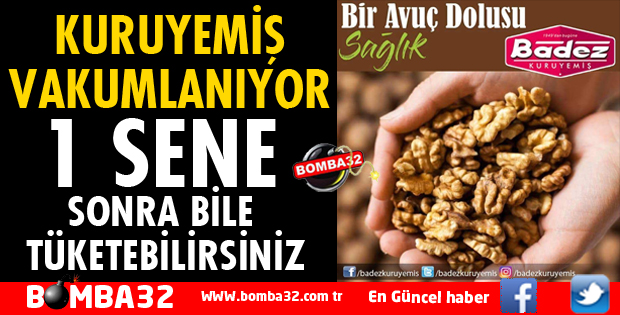 BİR AVUÇ DOLUSU SAĞIK BADEZ KURUYEMİŞ