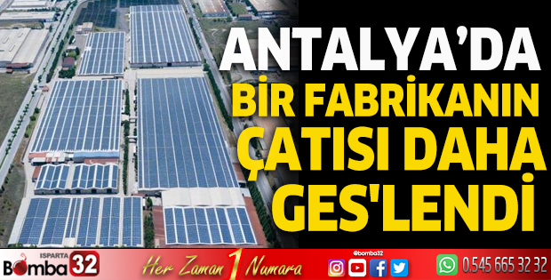 Bir fabrika çatısı daha GES'lendi