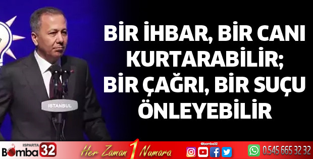Bir ihbar, bir canı kurtarabilir