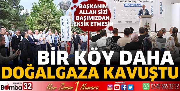 Bir köy daha doğalgaza kavuştu