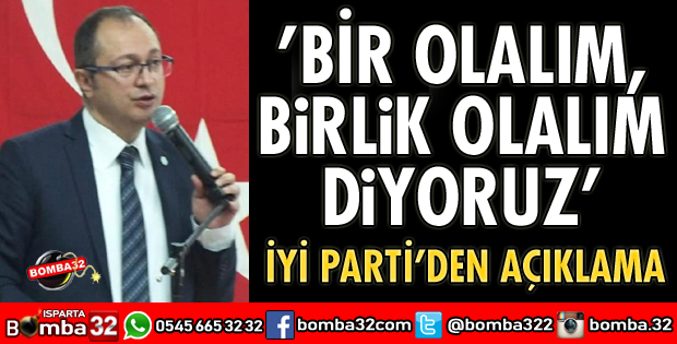 BİR OLALIM, BİRLİK OLALIM DİYORUZ