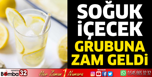 Bir soğuk içecek grubuna zam geldi