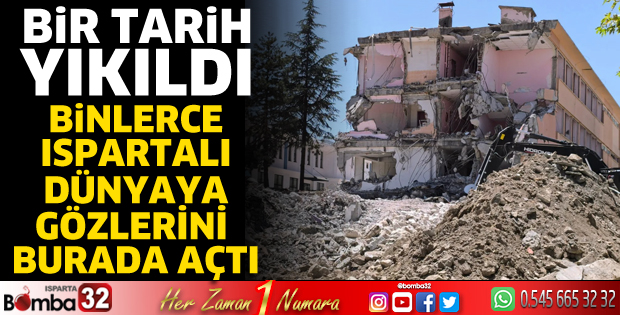 Bir tarih yıkıldı