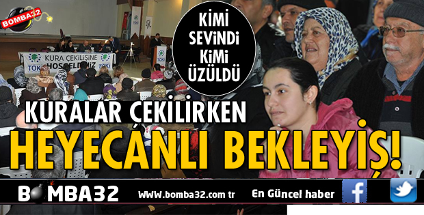 BİR UMUTLA BEKLEDİLER!