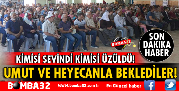 BİR UMUTLU BEKLEDİLER!