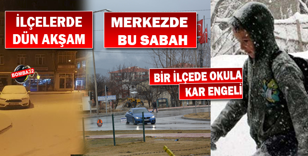 BİR YANDA KAR BİR YANDA YAĞMUR !