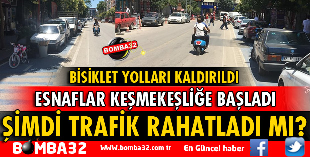 BİSİKLET YOLU KALKINCA TRAFİK RAHATLADI MI?