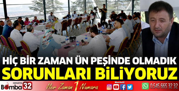 Biz hiç bir zaman ün peşinde olmadık